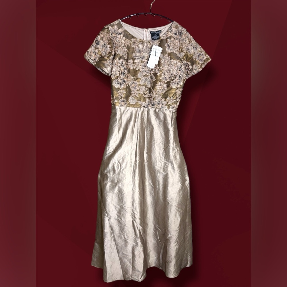 Pisarro Nights Elegant Floral Lace Dress